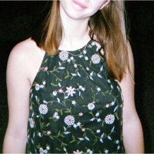 Abercrombie Beaded High Neck top